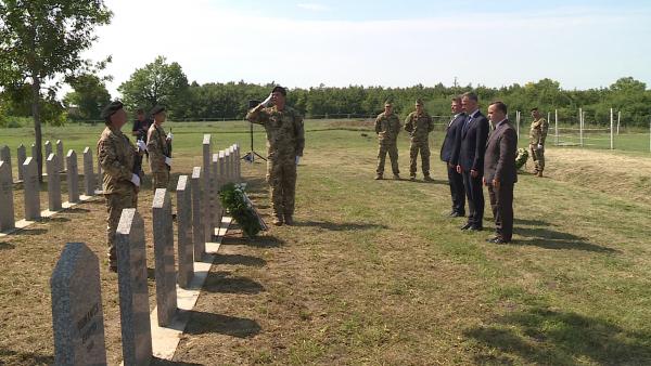 Újabb I. világháborús katonatemető újult meg Gyulán Fotó: Fazekas Róbert