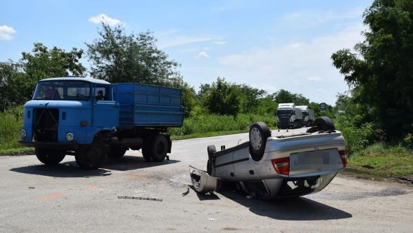 Az eleki baleset (fotó: police.hu)