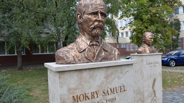 Mokry Sámuel mellszobra Orosházán (forrás: oroscafe.hu/ Kecskeméti Krisztina)