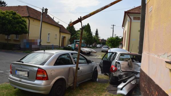 Baleset 2019.08.26-án. Fotó: police.hu