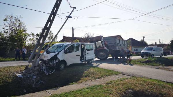 Baleset Dobozon, 2019.09.12.-én. Fotó: behir.hu/Papp Ádám