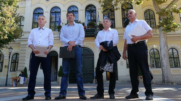 dr. Kónya Tamás, Miklós Attila, Kaposi László, Majernyik László (Fotó: Sipos Gábor)