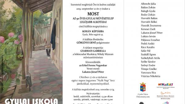 A Gyulai Művésztelep legújabb alkotásaiból nyílik kiállítás