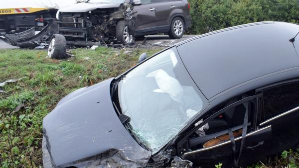 Baleset Doboz külterületén (fotó: police.hu)