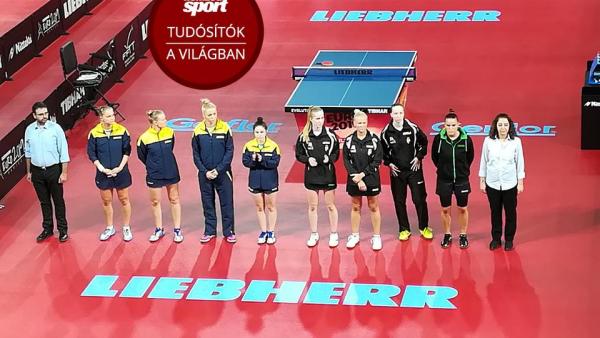 A magyar női asztalitenisz válogatott. Fotó: Nemzeti Sport Online