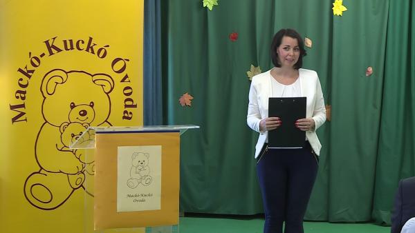 Botta-Dukátné Orczifalvi Éva intézményvezető az átadó ünnepségen (Fotó: Kugyelka Attila)