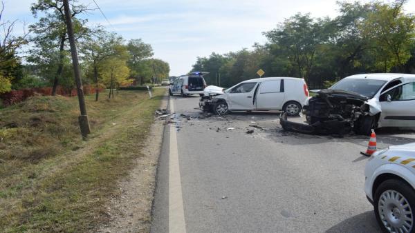 Baleset Kondoros külterületén 2019.10.14.-én. Fotó: police.hu