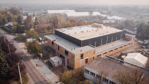 Novemberi drónfelvétel, a Békéscsabai Röplabda Akadémiáról. Fotó: BRSE facebook