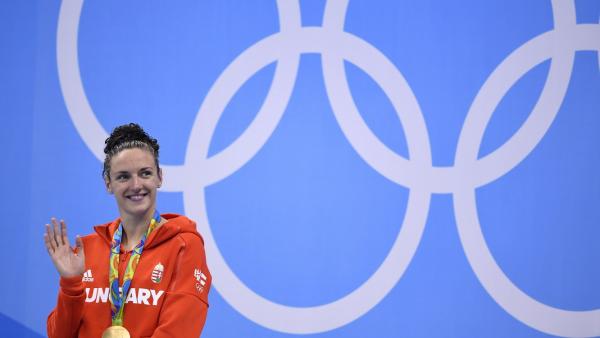 Hosszú Katinka lett ismét a legjobb. FORRÁS: AFP/GABRIEL BOUYS