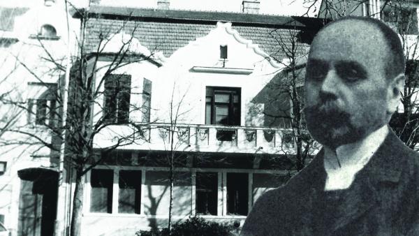 Az egykori Fábry családi ház és Fábry Károly képe