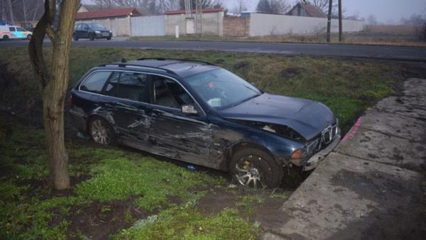 Baleset 2020.02.15.-én. Fotó: police.hu