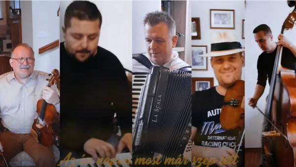 Csík János és a Mezzo karanténkoncertet ad (Kép forrása: Youtube)
