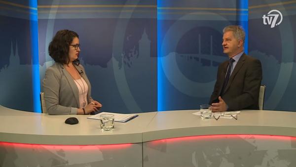 Kugyelka-Zámbori Eszter vendéges volt Szarvas Péter, Békéscsaba polgármsetere az Aktuális című magazinunkban Fotó: behir.hu