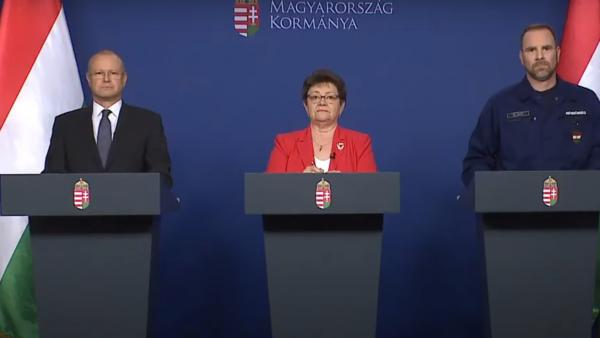 Az operatív törzs pénteki sajtótájékoztatója Fotó forrás: MTVA