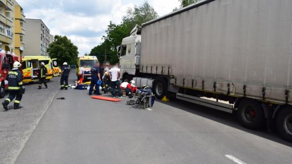 Baleset Tótkomlóson, 2020.06.10-én. Forrás: police.hu