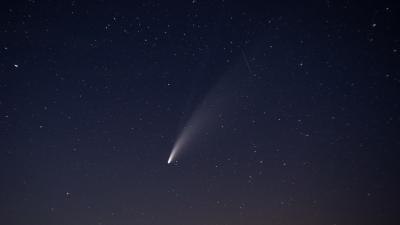 A Neowise üstökös Telekgerendás határában. Fotó: behir.hu/Varga Diána