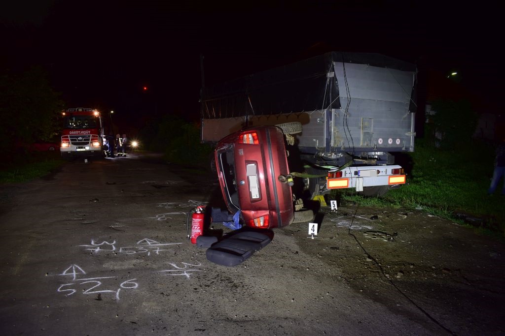 Medgyesegyházán éjszaka történt a baleset Fotó forrás: police.hu