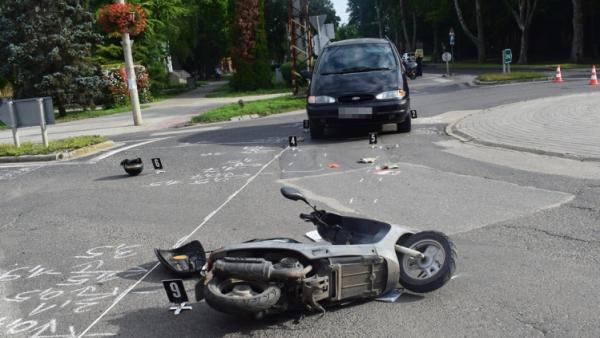 Baleset Nagyszénáson 2020.07.20.-án. Fotó: police.hu
