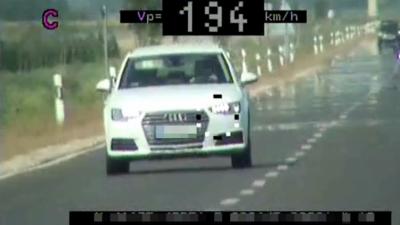 194 km/h sebességgel hajtott egy autós a 47-esen. Forrás: police.hu