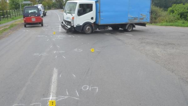 Baleset Békéscsaba külterületén 2020.08.31.-én. Fotó: police.hu