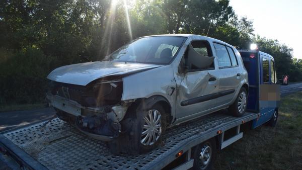 Baleset Vésztőn 2020.09.09.-én. Forrás: police.hu