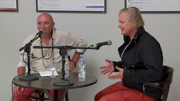 Baji Miklós Zoltán beszélgetett Bánki Ákossal. Fotó: 7.TV