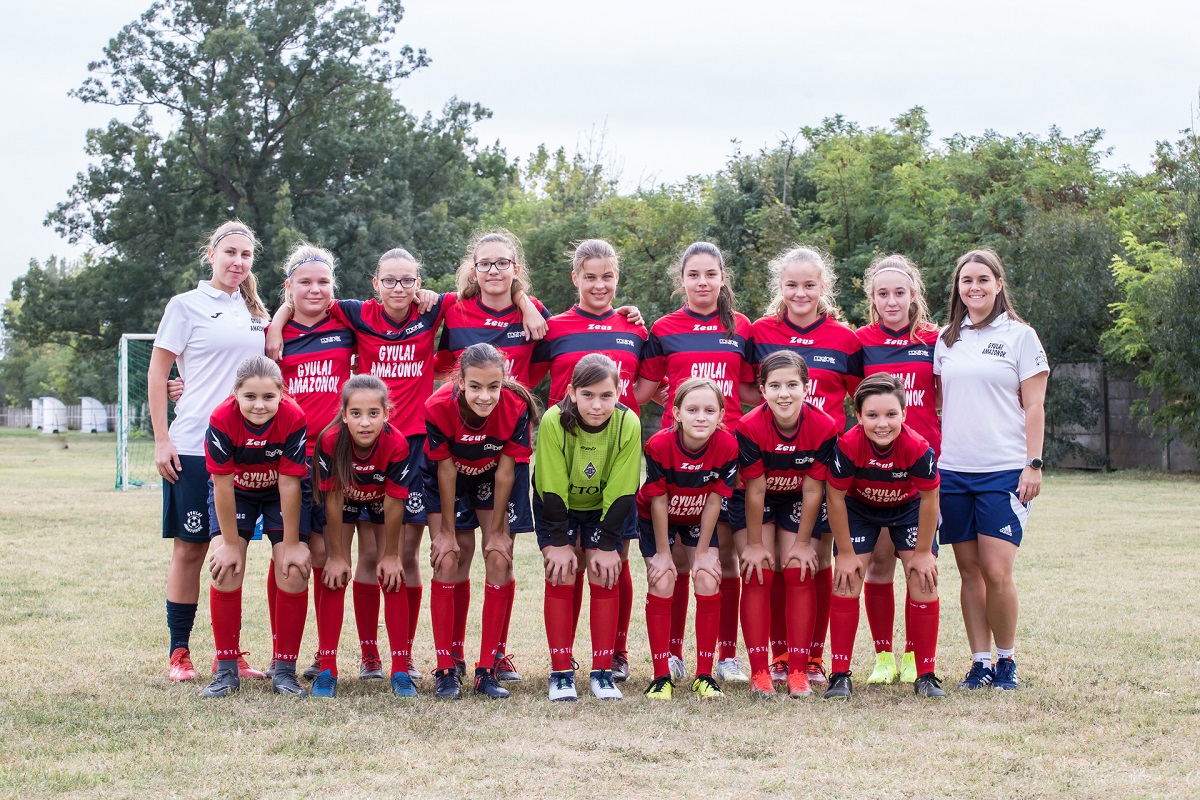 Az U14-es csapat (Fotó: Gyulai Amazonok)
