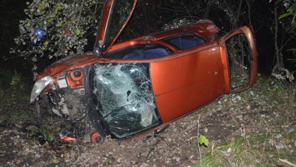 Baleset Békés külterületén 2020.10.23.-án. Forrás: police.hu