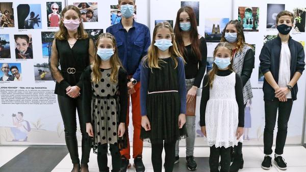 A Békés megyei pályázók. Fotó: Szent Ágota Alapítvány