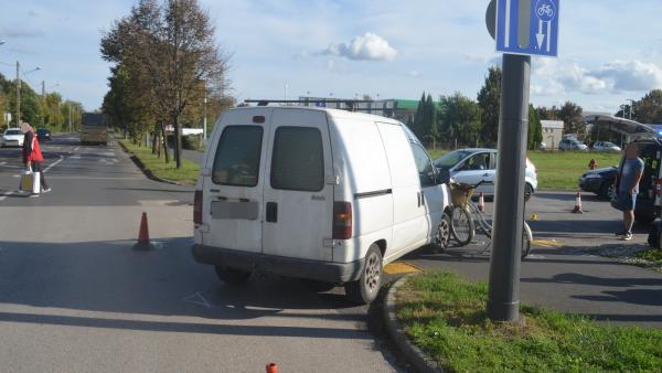 A békéscsabai baleset (fotó: police.hu)