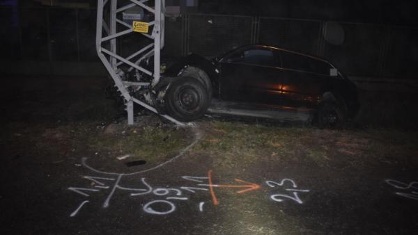 Baleset Orosházán, 2020. januárjában. Fotó: police.hu