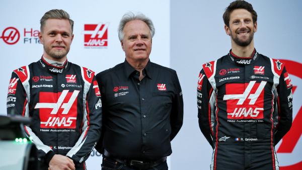 Kevin Magnussen, Gene Haas és Romain Grosjean – (Fotó XPB)