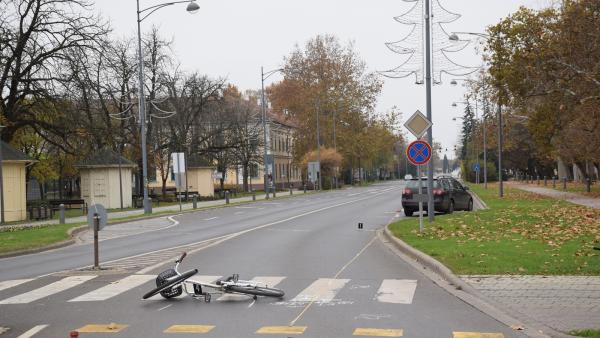 Baleset Gyulán 2020.11.15.-én. Forrás: police.hu