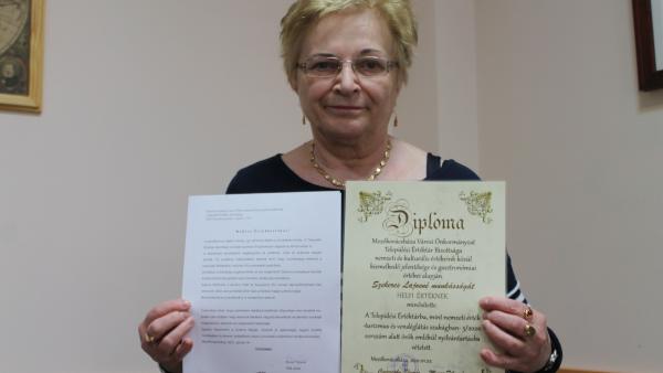 Szekeres Lajosné Klára_Mezőkovácsháza_ Helyi érték minősítés 