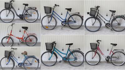 Lopott és lefoglalt kerékpárok tulajdonosait keresi a rendőrség. Fotó: police.hu