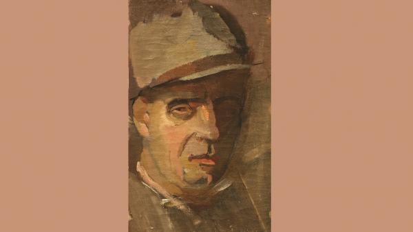 Mokos József: Önarckép (1930-as évek; Munkácsy Mihály Múzeum)