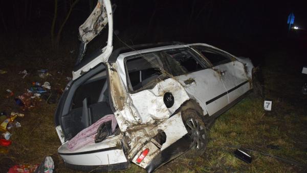 Baleset Elek közelében 2021.02.06.-án. Forrás: police.hu