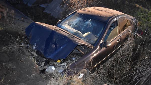 Csárdaszállás külterületén árokba hajtott egy férfi (fotó: police.hu)