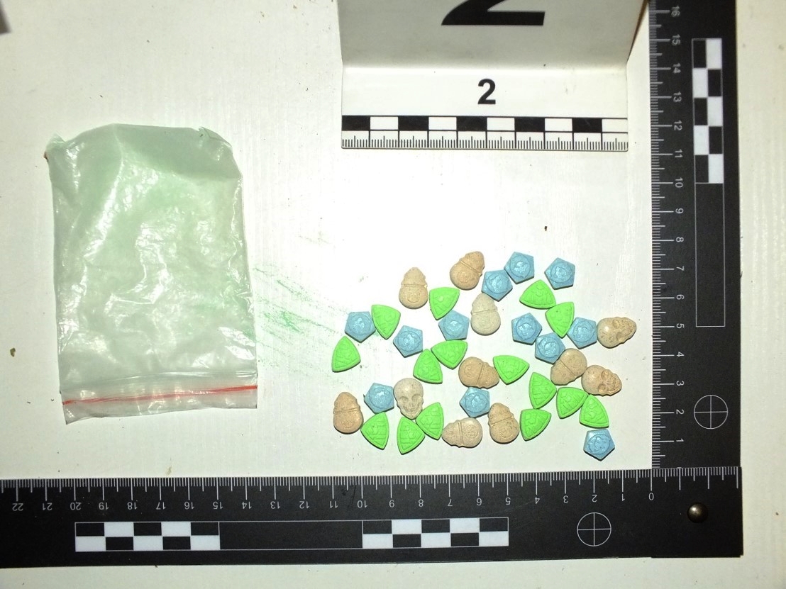 Extasy tabletták – Fotó: police.hu