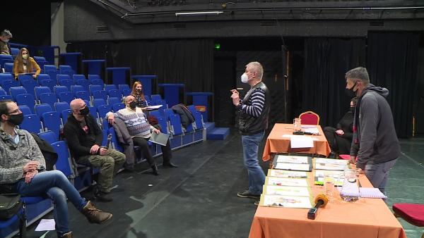 A Kaland a családerdőben c. darab olvasópróbája a Békéscsabai Jókai Színházban. Fotó: 7.TV/Kovács Dénes