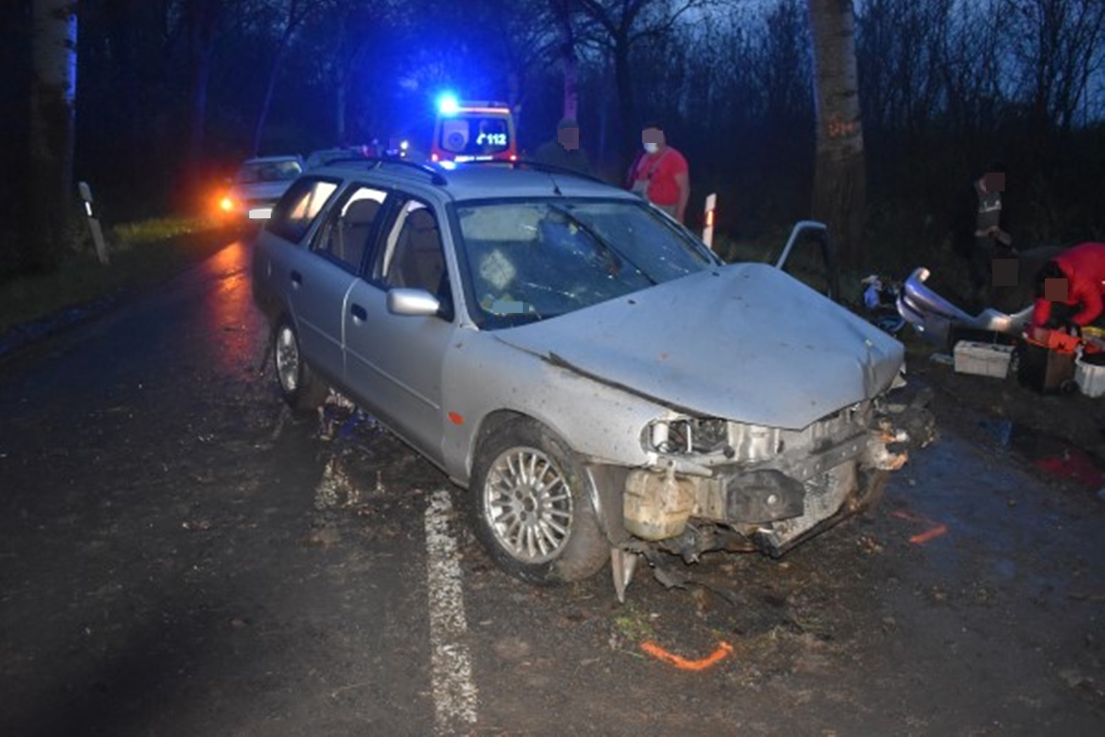 A bélmegyeri baleset - Fotó: police.hu