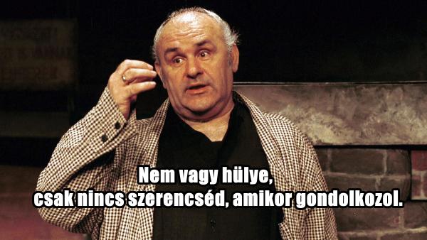 A mindig frappáns Hofi Géza.