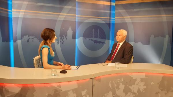 Gyemendi Réka műsorvezető és Herczeg Tamás országgyűlési képviselő (fotó: facebook.com/herczegtamas10)