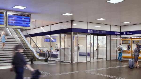 Az utascentrum látványterve (forrás: mavcsoport.hu)