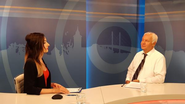 Herczeg Tamás a 7.Tv stúdiójában