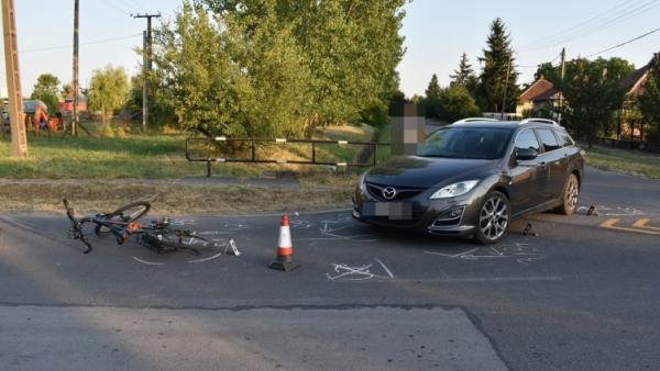Baleset Gyomaendrődön 2021.07.07.-én. Forrás: police.hu