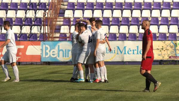 Korábbi fotó, a Békéscsaba 1912 Előre II. csapata a Tarpa ellen vívta ki az NB III-as tagságot. (Fotó: Békéscsaba 1912 Előre FB oldala)