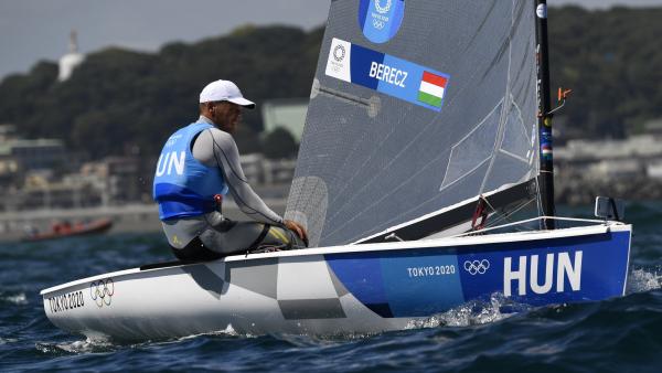 Az ezüstérmes Berecz Zsombor (MTI fotó: Czeglédi Zsolt)