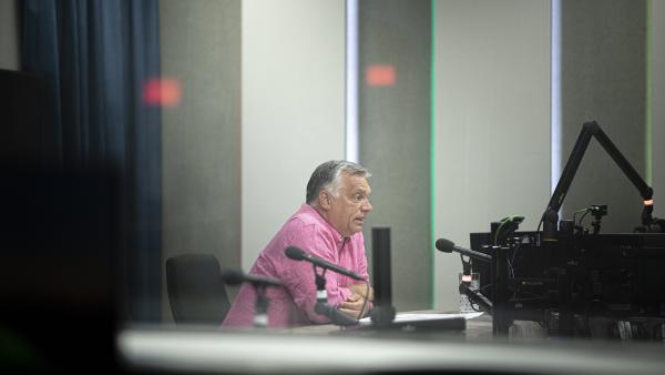 Orbán Viktor miniszterelnök  (fotó: MTI/Miniszterelnöki Sajtóiroda/Benko Vivien Cher)