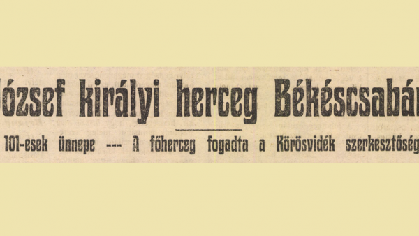 A Körösvidék 1921. augusztus 3-ai számából